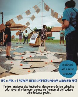 En complicité avec le @theatredegascogne , nous sommes heureux·se de vous inviter à découvrir le projet "Espaces publics poétisés par des audacieux·ses". Ce sont les habitants du quartier de Peyrouat qui s'emparent de la rue pour la réenchanter, la bousculer et y insuffler leur propre poésie.
Venez découvrir leur regard et célébrer leur audace mercredi 03 juin à 11h.